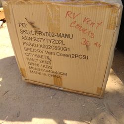 RV Vent Covers With Hardware 