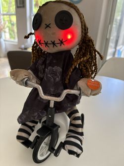 Halloween Decorations Bicycle, Doll