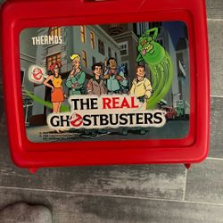 Ghostbusters Vintage Lunch Box And Thermos 