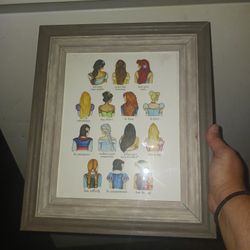 Disney Princesses Framed Wall Decor