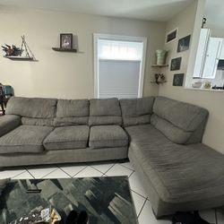 Grey Couch With Chaise $ 300 OBO