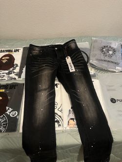 purple jeans