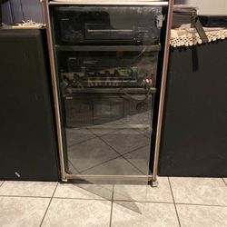 Sony Cassette And Cd Player With Speakers