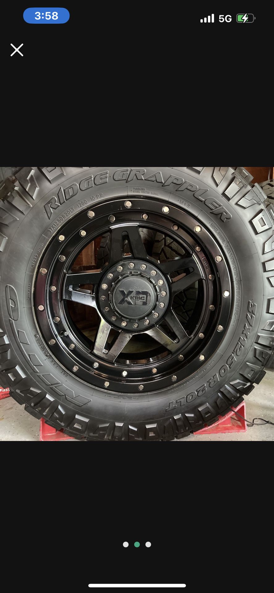 XD KMC Wheels 20”with Nitto 37x12.50R20LT   