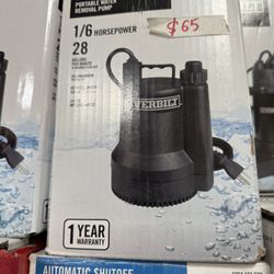 Everbilt 1/6 HP Plastic Submersible Utility Pump