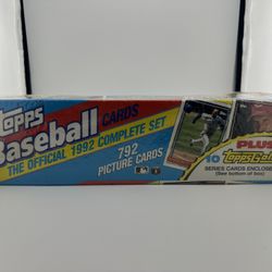 1992 Topps Baseball Cards Complete 792 Card set