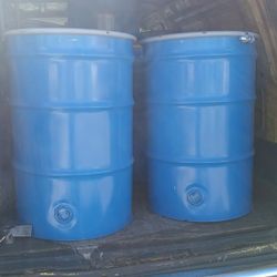 Two 55 gallon metal burn barrels with removable tops and removable vents delivered in Duval county

