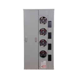 Eaton four meter socket main electrical panel 4 x 125 amp