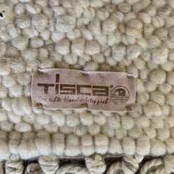 Tisca  5’ X 7’  Wool, Hand Woven Carpet