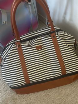 Striped Travel Bag