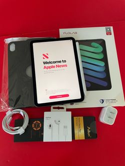 Apple Ipad Mini 6th Generation (8.3” Retina/2021) 64GB with stylus pen, case & Accessories (256GB $399)