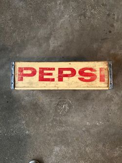 Wooden Pepsi bottle crate