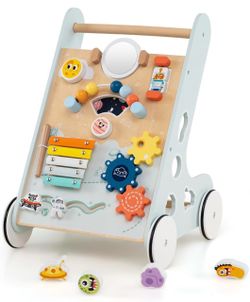 BRAND NEW! Wooden Baby Activity Walker with Space Theme