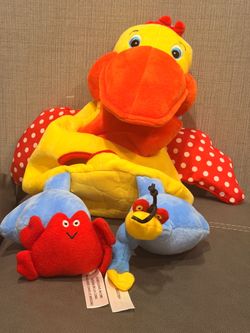 Plush Duck Activity Toy Set with Mini Figures
