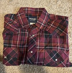 Wrangler Vintage Men Shirt Large