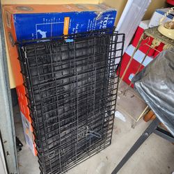 3 DOG CRATES 30" DEEP SINGLE AND DOUBLE DOOR 