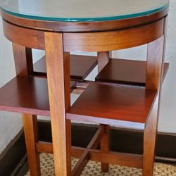 End Table With Glass Top