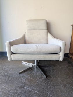 Contemporary Upholstered High-Back Accent Chair