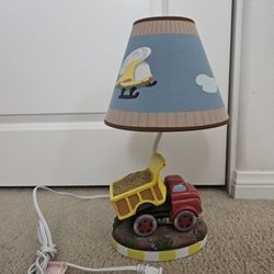 Kids Truck Nightstand Table Lamp