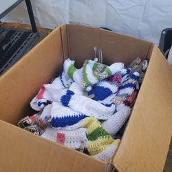 Knitted Beeanies With Scarfs All New Full Box