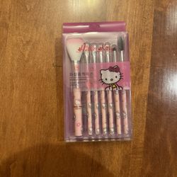 New Hello Kitty Make Up Brush Set Shipping Available 