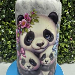 Adorable Panda Family Tumbler