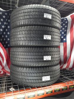 4 USED TIRES LT265/60R20 GOODYEAR WRANGLER SR-A LOAD RANGE E 265/60R2 LT  TIRES HEAVY DUTY TRUCK 265 60 20 for Sale in Fort Lauderdale, FL - OfferUp