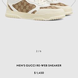 Gucci Re-web Sneakers 