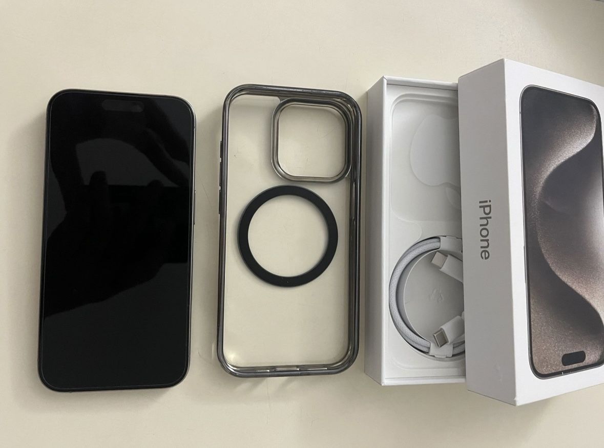 iPhone 15 Pro in Natural Titanium, 128 GB