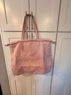 Victoria's Secret Pink Drawstring Tote Bag