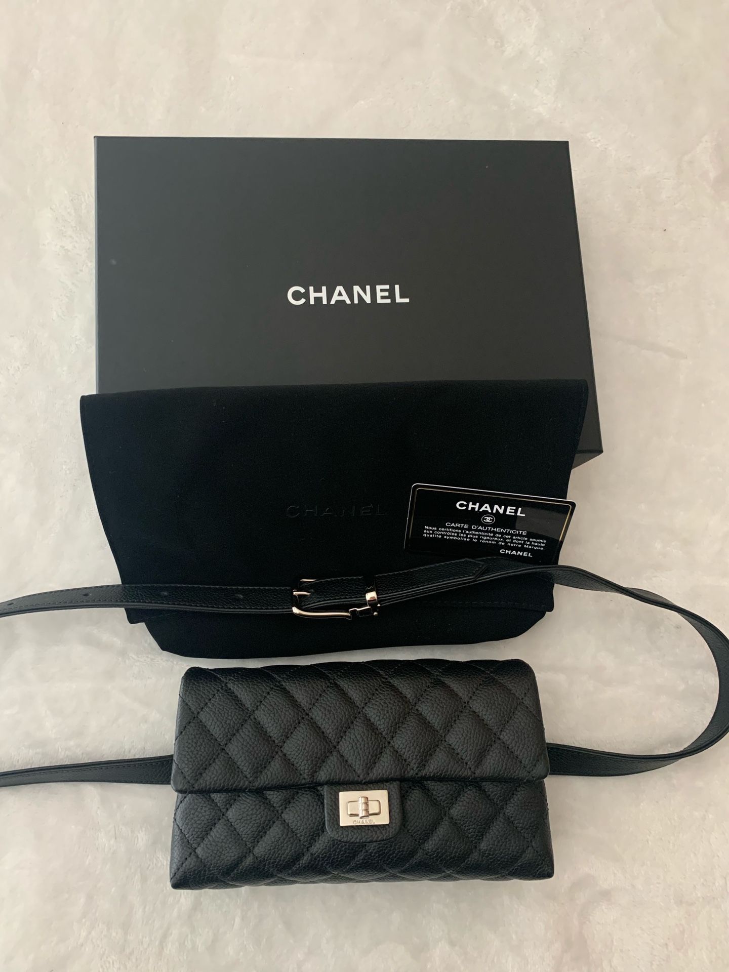 Chanel Grained Calfskin Leather Quilted 2.55 Reissue