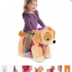Kid's PAW Patrol Skye 6V Plush Ride-On Toy, Ages 18M+, Comes Fully Assembled
