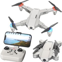 mini Drone Optical Flow Positioning RC Quadcopter with 720P HD Camera, Altitude Hold Headless Mode, Foldable FPV Drones WiFi Live Video 3D Flips Easy 