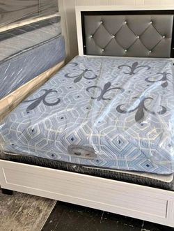 Brand New Beautiful Bed With Mattress Available. Same Day Delivery