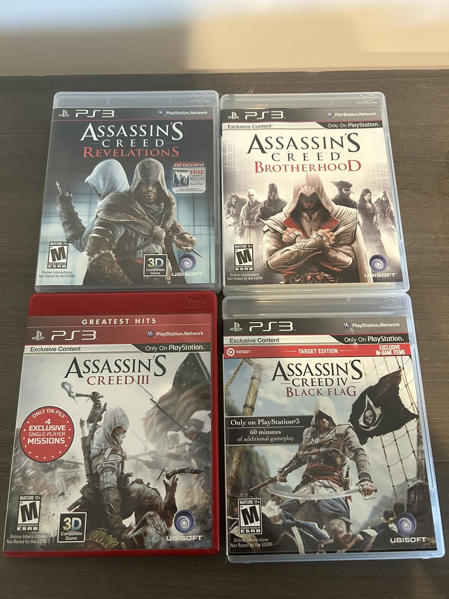 Assassins Creed PS3 Game Lot