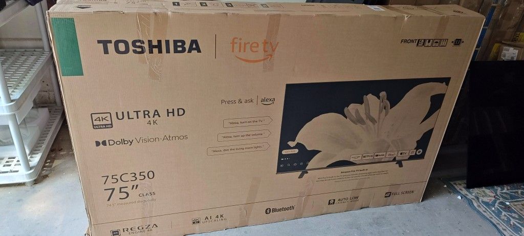 TV 📺 TOSHIBA 75" FIRE 🔥 EDITION SMART 4K 