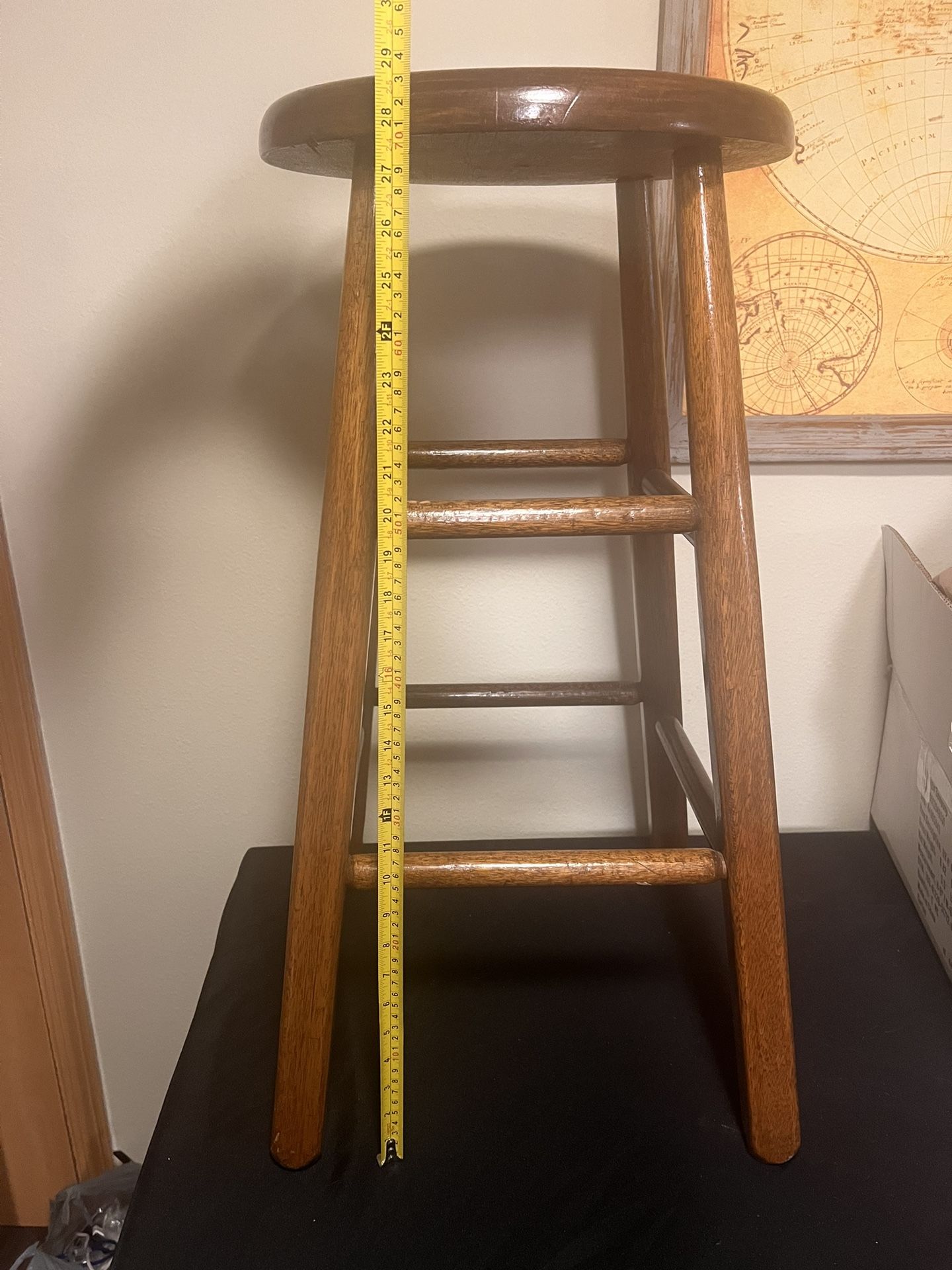 29” Wooden Stool