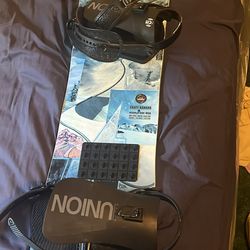 Libtech banana skate snowboard 154” union STR bindings