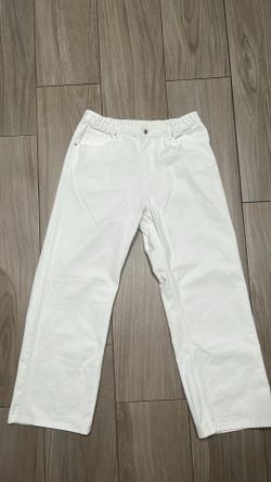 Mens Plaid & Plain Baggy Jeans