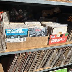 Vintage Vinyl Record Bulk Lot 1000+ Rock Funk Soul Mexican Corridos Cumbias Salsa 