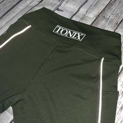 Reflective Olive Green Leggings