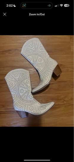 Studded Western Ankle Boots size 7.5