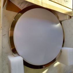 Energetic 14" Flush Mount Color Selectable Led Ceiling Light Fixture In Brushed Nickel, Multiple Available 