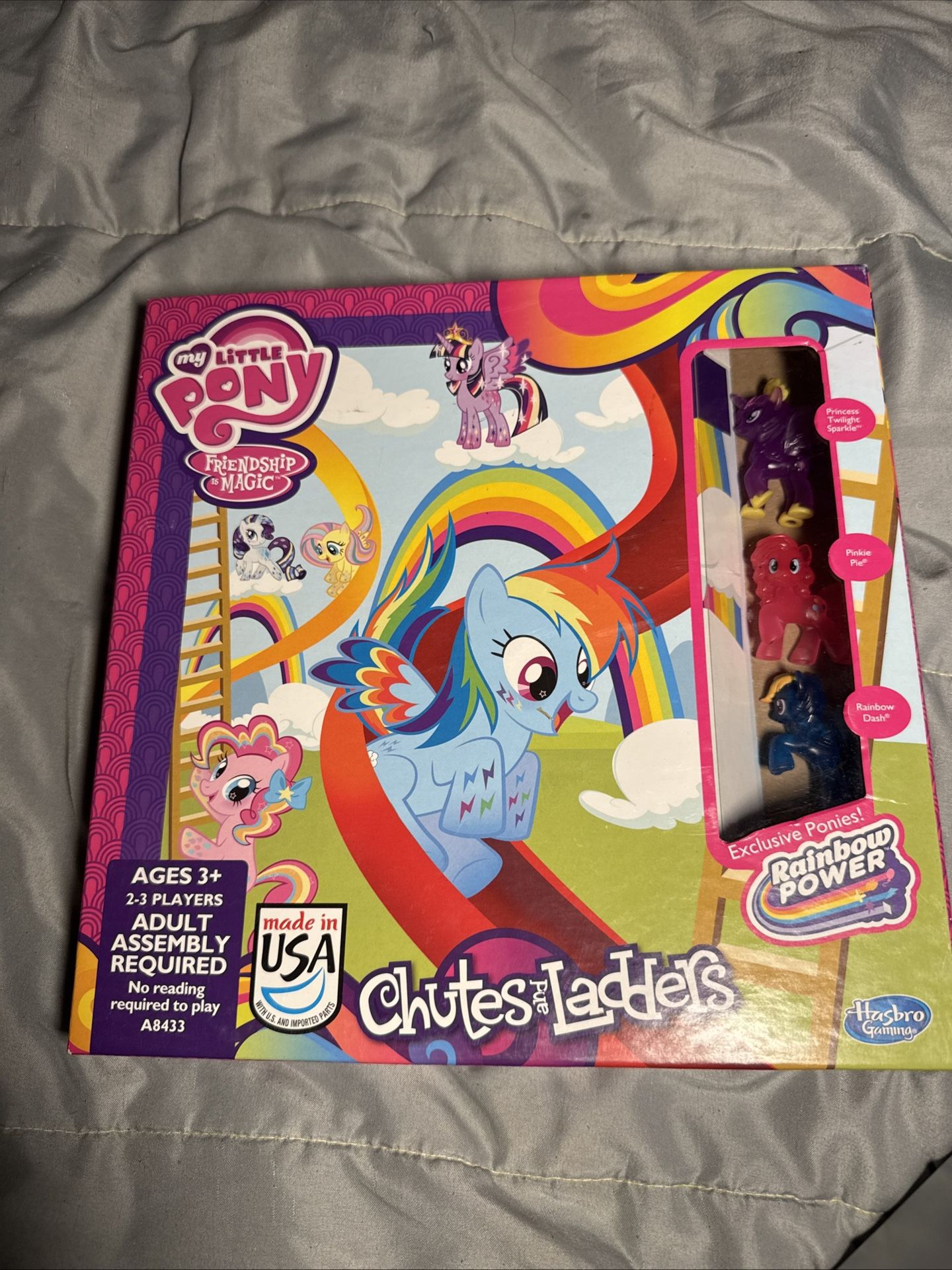 NEW My Little Pony Chutes and Ladders Board Game Kids Girl Rainbow Power Hasbro 2014