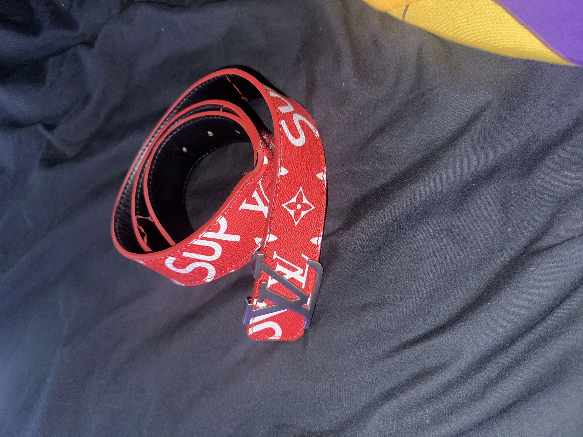 louis vuitton supreme belt