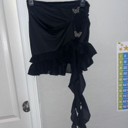 Butterfly Mini Skirt For Going Out SMALL