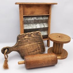 Handmade Wooden Tiered Tray Farmhouse Decor Pieces 