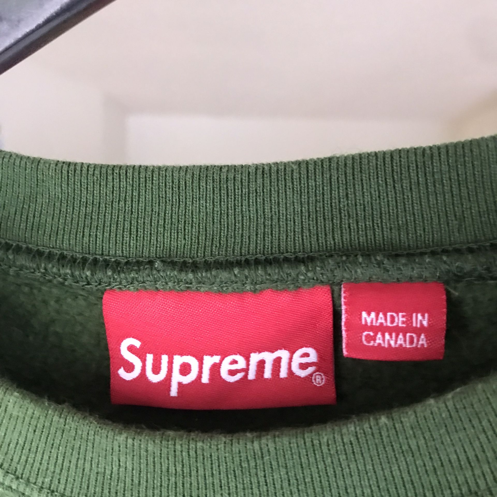 Supreme Medium Green Box Logo Sweatshirt