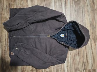 Carhartt Hooded Work Jacket Brown