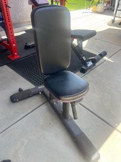 Seated bench shoulder press